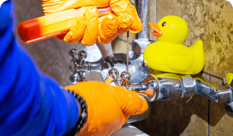 Pipe wrench on a shut off valve, the first move in a plumbing emergency